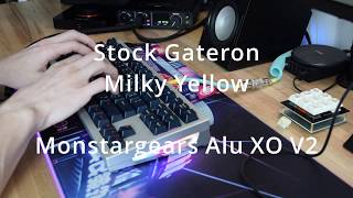 Stock Gateron Milky Yellow Switch Sound Test [upl. by Tedmund]