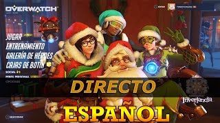 Overwach multijugador directo gameplay español ps4 Felices Fiestas [upl. by Noivaz]