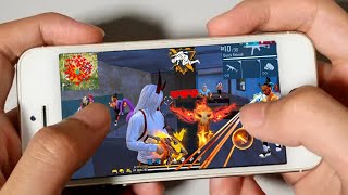 Iphone 6 Free Fire Gameplay test full max settings HUDDPI MACRO 1 gb🔥 [upl. by Toback]