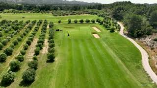 Golf de Manville drone aerial video hole11 [upl. by Relyhcs]