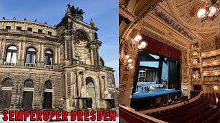 Semperoper Dresden  Guided Tours Dresden Opera House  Full Tour Inside [upl. by Nnylrahc]