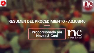 RESUMEN CRONOLÓGICO DEL PROCEDIMIENTO DE ASJUBI40 EN EUROPA [upl. by Sokram]