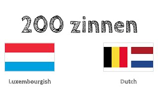 200 zinnen  Luxemburgs  Nederlands [upl. by Nydnarb899]