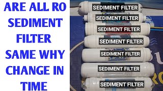 SEDIMENT FILTERREVIEW WHEN CHANGE AND WHY CHANGE SEDIMENT FILTER WITHIN YEAR [upl. by Tterb]