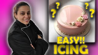 EASY ICING TECHNIQUE I How to frost a cake I whipping cream I cake decorating ideas I Sweet Wonders [upl. by Cohlette]