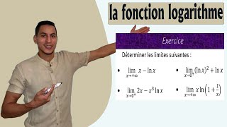 fonction logarithme 2 bac exercices corrigés  limites de fonctions logarithme 2 bac exercices [upl. by Ahcsatan]