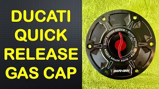 RIDE ON  2022 Ducati Multistrada  Keyless Filler Cap Replacement [upl. by Enerahs]