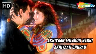 Akhiyaan Milaoon Kabhi Akhiyaan Churau  Madhuri Dixit Sanjay Kapoor  Alka Yagnik Hit Songs [upl. by Bael]