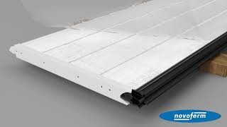 New NovoPort Sectional Garage Door System iso 45 with vertical tension spring from Novoferm english [upl. by Chevalier]