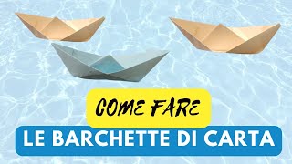 BARCHETTE DI CARTA Fai da te facile tutorial [upl. by Case]