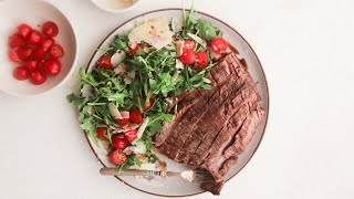 Beef Tagliata Italian Steak Recipe [upl. by Anilev]