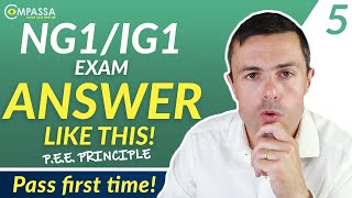 NEBOSH NG1IG1 EXAM Get MORE Marks with The PEE Principle [upl. by Ahsaetan265]