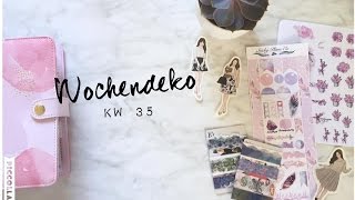 Filofax Wochendeko KW 35  Plan with me  deutsch  filolove [upl. by Nidia]