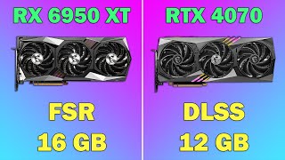 RX 6950 XT vs RTX 4070 DLSSFSR ON Gaming Test 4K [upl. by Piks571]