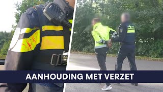 Politie  Aanhouding met verzet  Assistentie collega  Drugsdealer  Mishandeling van een ambtenaar [upl. by Htebazile]