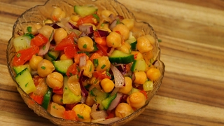 Chickpea Salad Recipe  vegan recipe channel [upl. by Zoila]