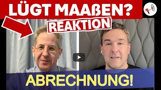 Lügt Dr Maaßen Reaktion auf das Interview von Boris Reitschuster mit Dr Maaßen [upl. by Merrie209]