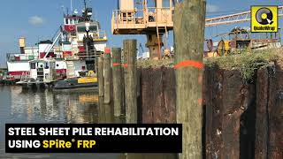 Corroded Sheet Pile Seawall Rehabilitation Using SPiRe® FRP System [upl. by Bortman]