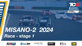 TCR European Endurance  Misano2 2024 Race  Stage 1 [upl. by Gney]