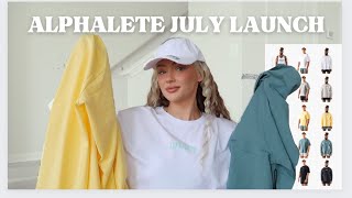 ALPHALETE JULY LAUNCH 2023  Try on haul Review  in depth new pump cover tees ozone collection [upl. by Lukasz394]