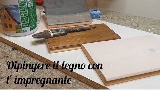 Dipingere il legno con limpregnante [upl. by Eidde560]