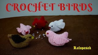 Crochet Birds for Baby Crib Mobile  क्रोशाचे पक्षी बाळाच्या पाळण्याचं चिमणाळ करण्यासाठी [upl. by Trudnak]