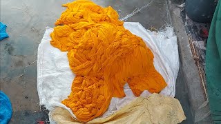 fabric dyeing  Fabric dyeing yellow color Direct dyes [upl. by Estus127]