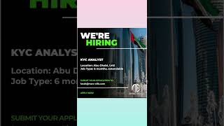 KYC Analyst In Abu Dhabi uaejobs abudhabi kyc [upl. by Combs]