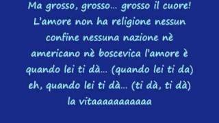 Checco Zalone  Lamore non ha religione con testo [upl. by Kirshbaum392]