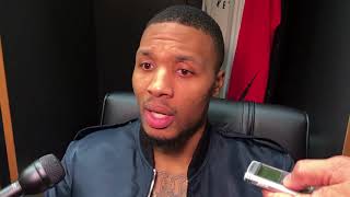 Damian Lillard Shabazz Napier gives us a spark [upl. by Ettezel]