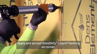 How to Install GeorgiaPacific DensElement® Barrier System to Corners [upl. by See]