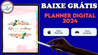 Planner Digital Grátis 2024 para Tablet Android e iPad plannerdigital tabletsamsung tabs6lite [upl. by Ydnik]