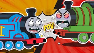 Oh No Thomas and Henry in a Train Accident  Be Careful Thomas and friends Animation [upl. by Laise]