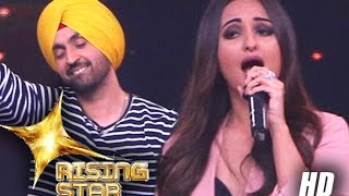 Sonakshi Sinha Diljit Dosanjh Entertain To The Fullest  NOOR On Rising Stars [upl. by Naam]