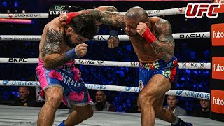 ufc latest fight 2024 Mike Perry knocks out Thiago Alves in 60 seconds [upl. by Halueb]