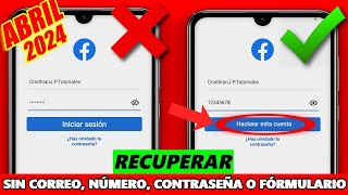 ✅ CÓMO RECUPERAR MI CUENTA DE FACEBOOK 2024 SIN CONTRASEÑA CORREOEMAIL TELÉFONO NI FORMULARIO [upl. by Sihunn]