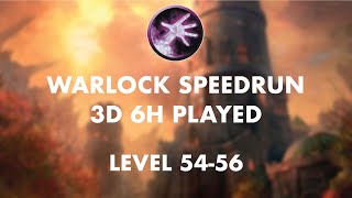 Hardcore warlock speedrun 160 SSF  3d6h played  level 5456 Felwood Winterspring [upl. by Imhskal]