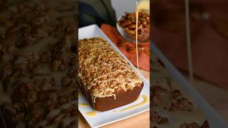 Sweet Potato Bread w Candied Pecans amp Maple Butter Glaze [upl. by Tanitansy]