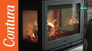 Fireplace Contura i8 COSI  Brings people together  Contura stoves [upl. by Skricki]