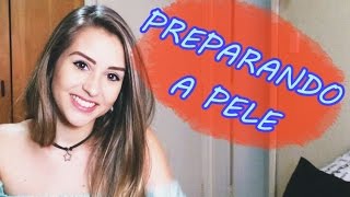 SOS Maquiagem  COMO PREPARO A MINHA PELE [upl. by Eolande653]