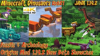 Fossils amp Archeology Origins Mod 1192 Beta Update Showcase 4K60FPS Minecraft JAVA Dinosaurs Ep621 [upl. by Dublin273]