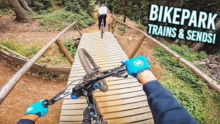 BIKEPARK TRAINS amp SENDS at Bike Kingdom Lenzerheide [upl. by Bowie933]