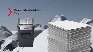 Rexel Momentum X410SL Slimline Paper Shredder at HuntOfficeie [upl. by Akeenat]