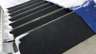 Snow melting mats for front porch stair steps  always clear for deliveries  heattrak [upl. by Sekyere801]