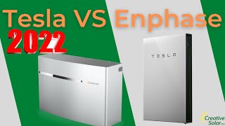 Tesla Powerwall 2 Vs Enphase IQ battery 2022 Comparison [upl. by Bohs]