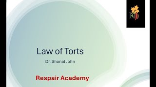 Overview of Tort Law [upl. by Lindsley]