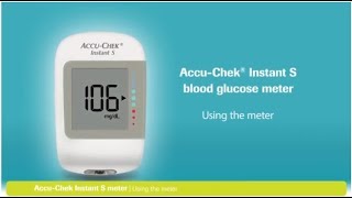 New Accu Chek Instant S  How to use video English [upl. by Nemraciram866]