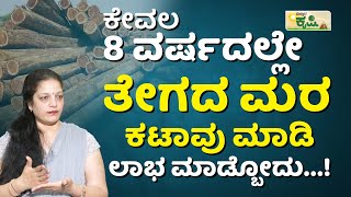 1 ಎಕರೆಯಲ್ಲಿ ಎಷ್ಟು ತೇಗದ ಮರಗಳನ್ನು ಬೆಳೆಸಬೇಕು…  Teak Wood Tree Cultivation And Farming In Kannada [upl. by Meares]