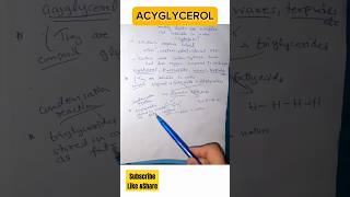 Acylglycerol lipids shorts shortsvideo viral trending [upl. by Rozalin]