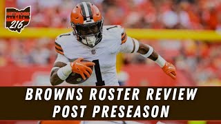 Browns Roster Evaluation with Preseason Complete [upl. by Llorrac]